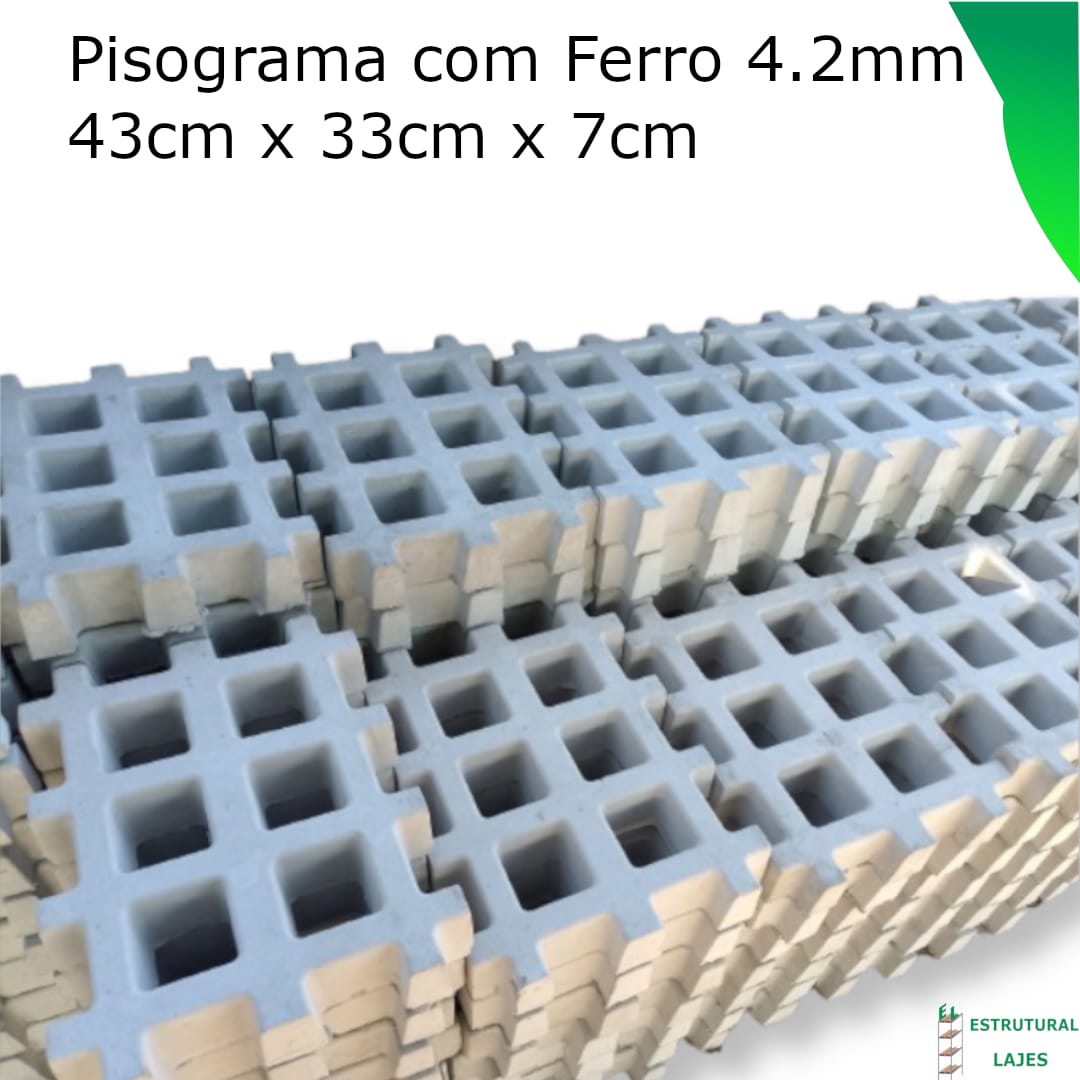 Pisograma com ferro