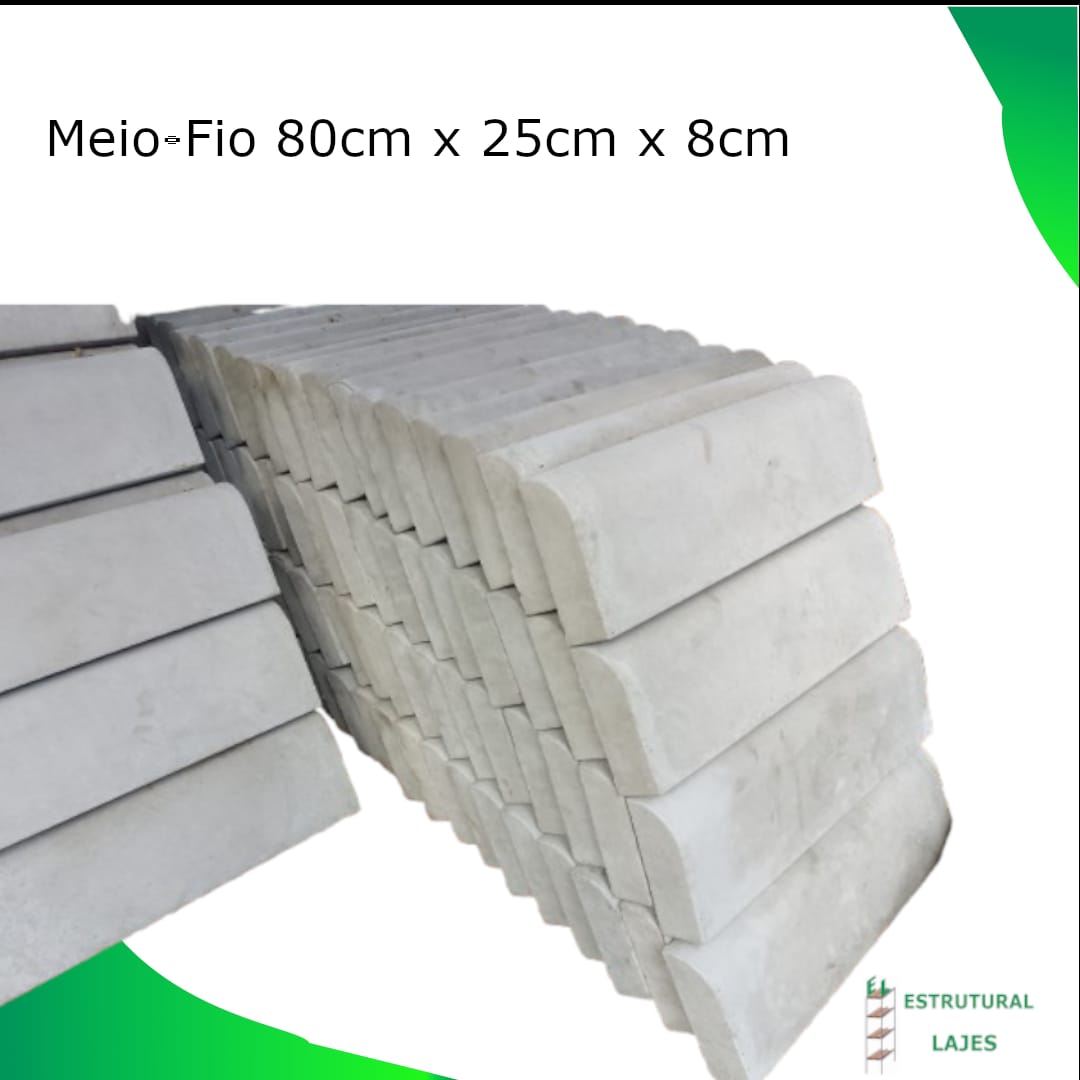 Meio-fio de concreto